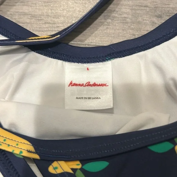 Hanna Andersson Black and Lemon Print One Piece Swimsuit 🍋 - Picture 5 of 8